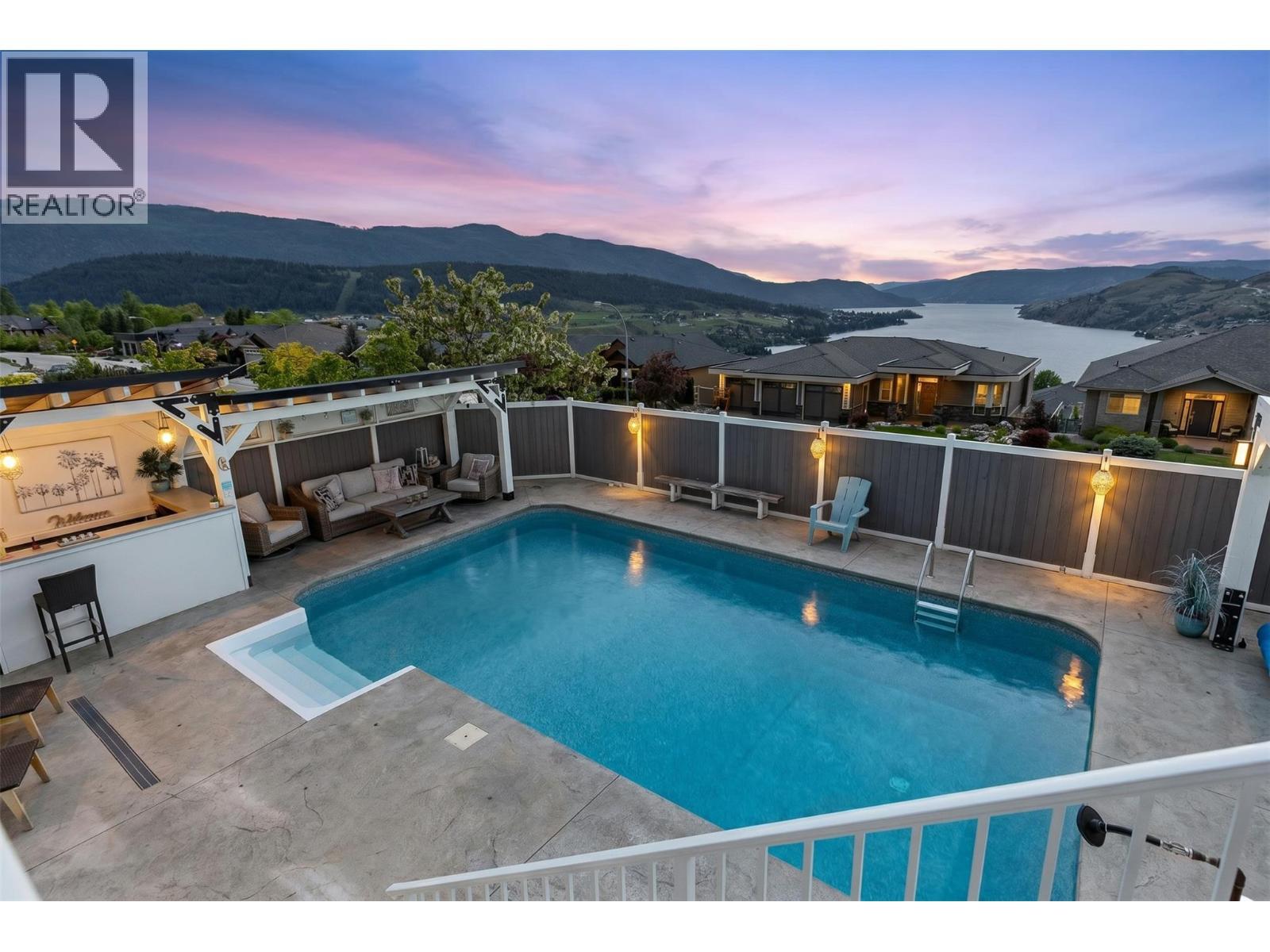 Kalamalka Lakeview from deck. - 647 Mt Ida Drive, Coldstream, BC