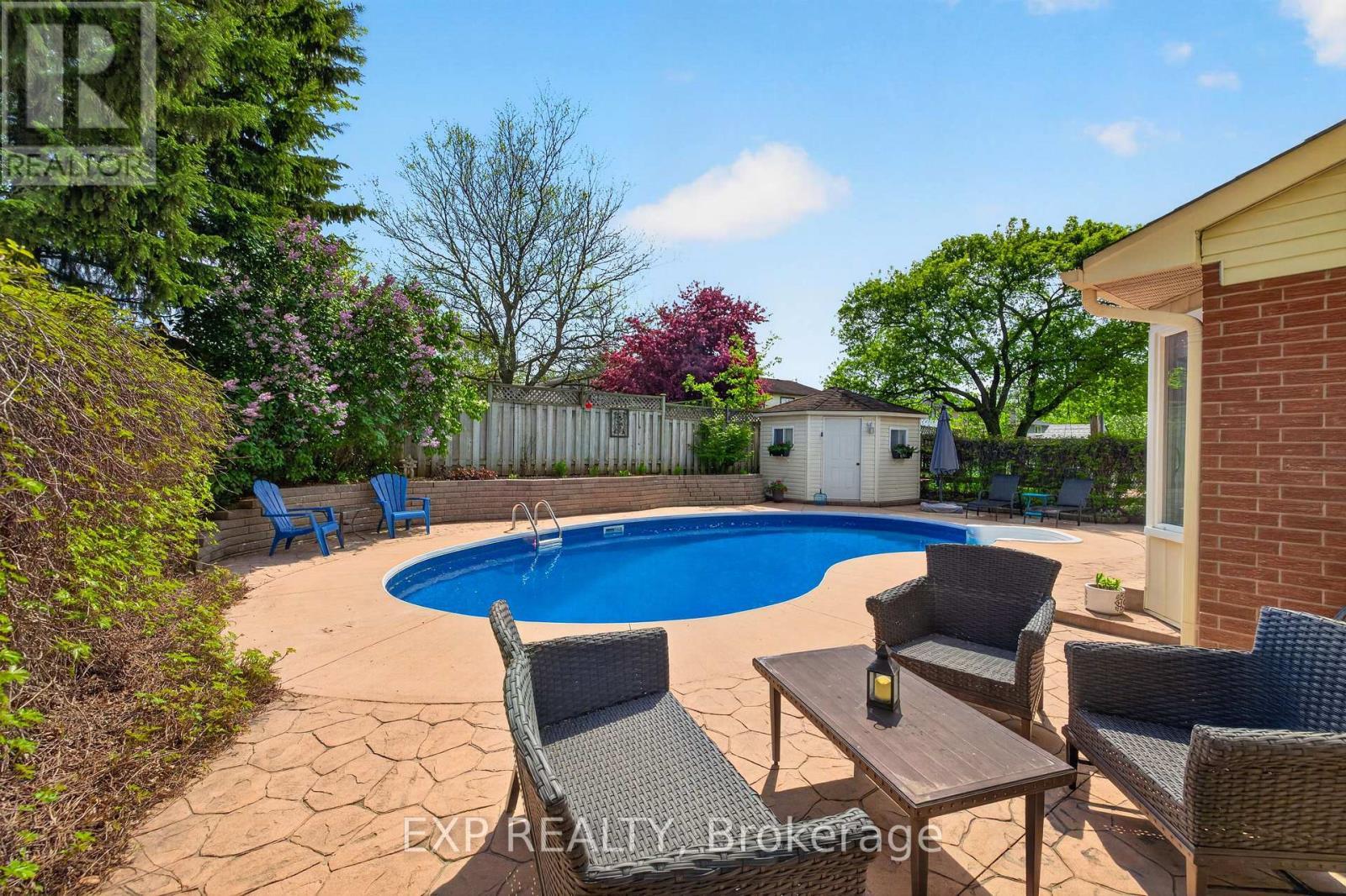 108 Old Forest Crescent, Kitchener, ON - Outdoor With In Ground Pool With Backyard