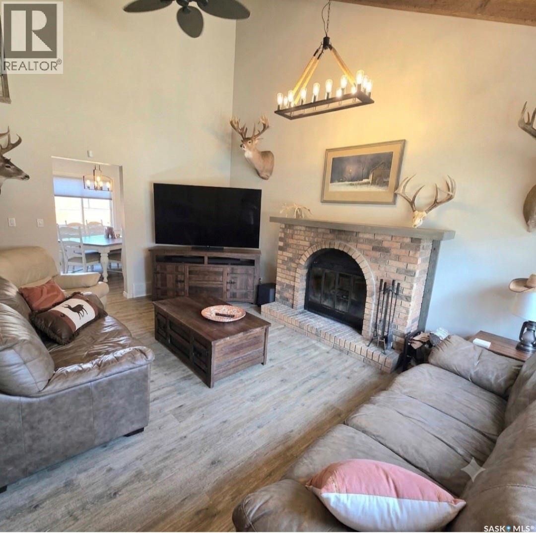 868 Conroy Place, Prince Albert, SK - Indoor Photo Showing Living Room With Fireplace