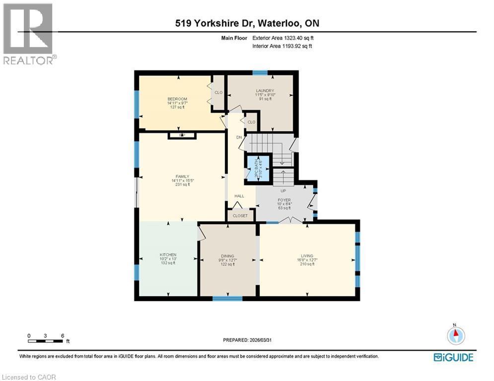 Floor plan - 519 Yorkshire Drive, Waterloo, ON - Other