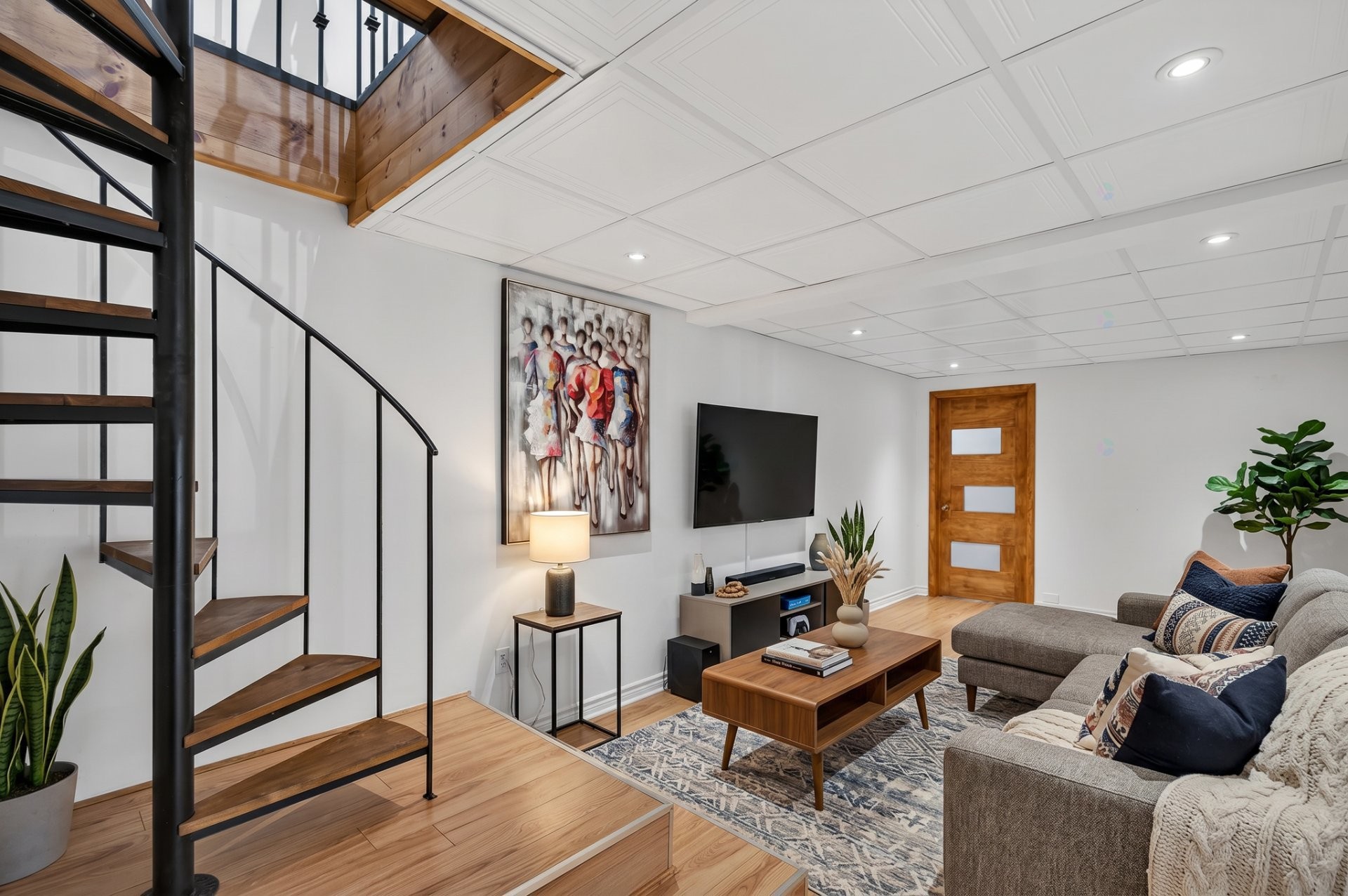 Family Room - 113 Ch. Gougeon, La Minerve, QC - Indoor Photo Showing Living Room