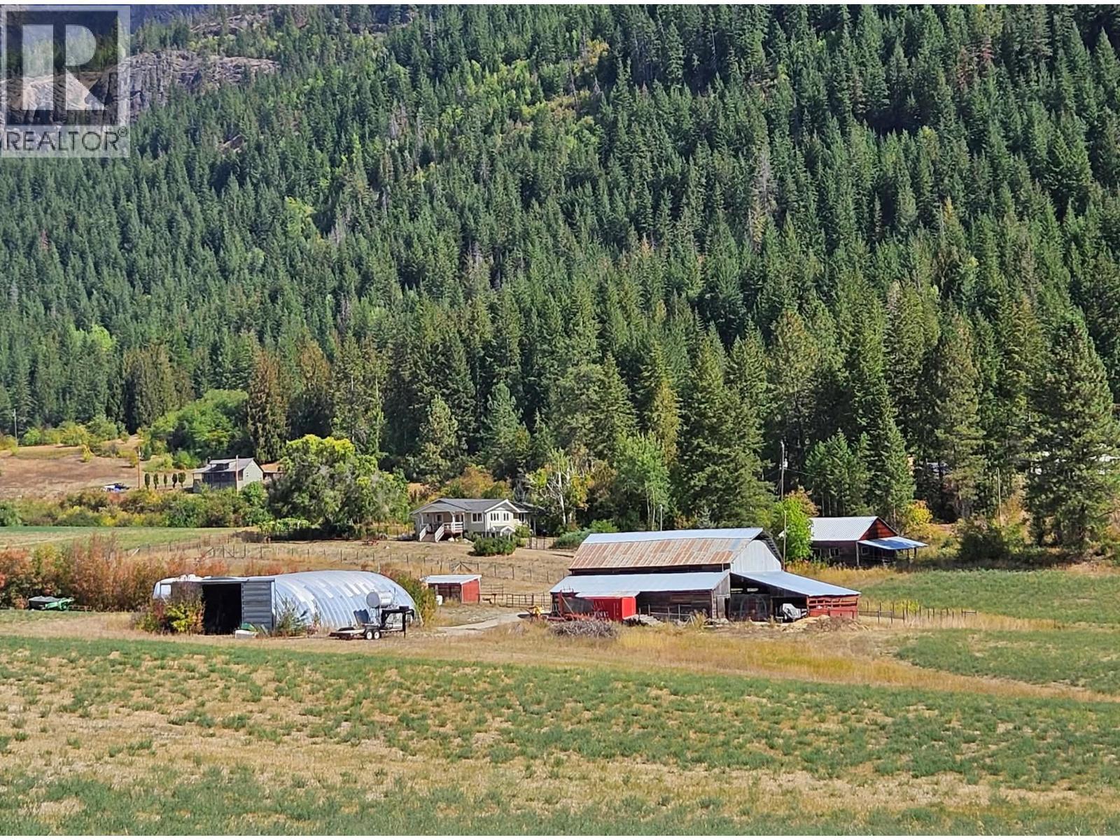 view from tree line to house - 270 Brash-Allen Road, Enderby, BC - Outdoor With View