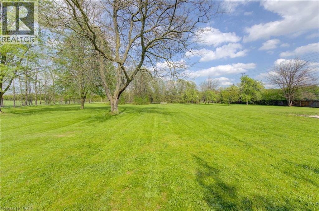 Expansive green space featuring a large lawn and mature trees - 1463 Kossuth Road, Cambridge, ON - Outdoor With View