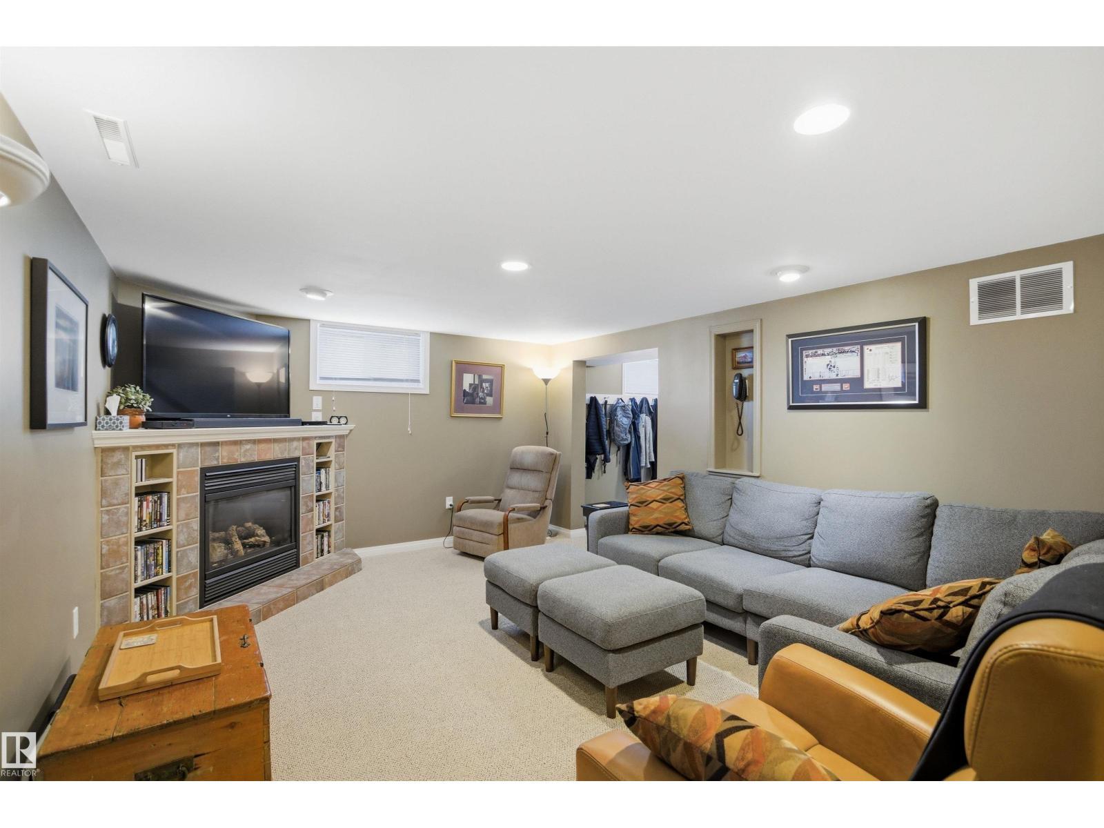 10663 59 St Nw, Edmonton, AB - Indoor With Fireplace