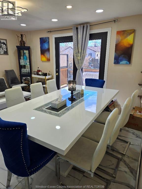 1175 Campbell, Windsor, ON - Indoor Photo Showing Dining Room