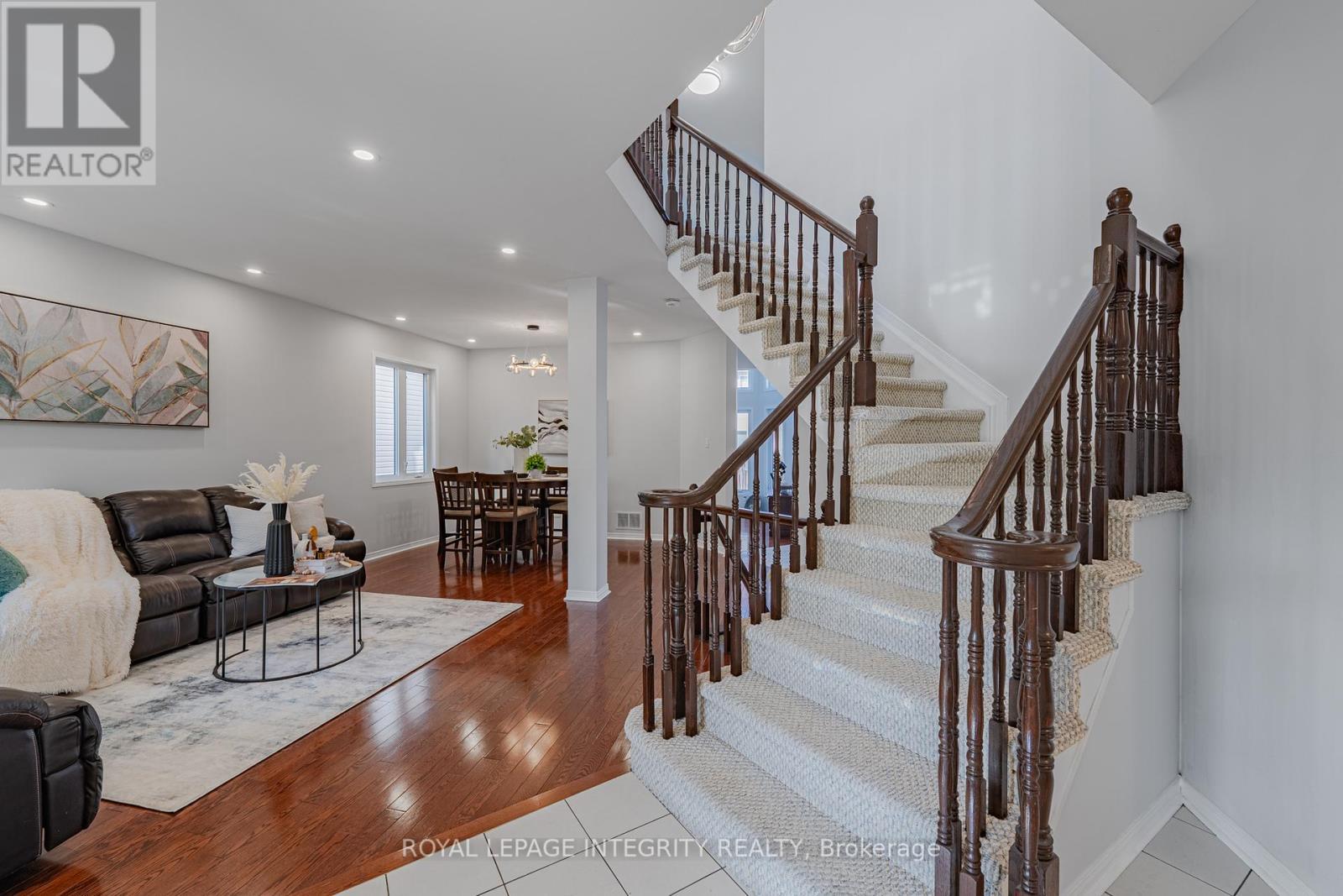 Stairs + Living Room - 102 Whitestone Drive, Ottawa, ON - Indoor Photo Showing Other Room