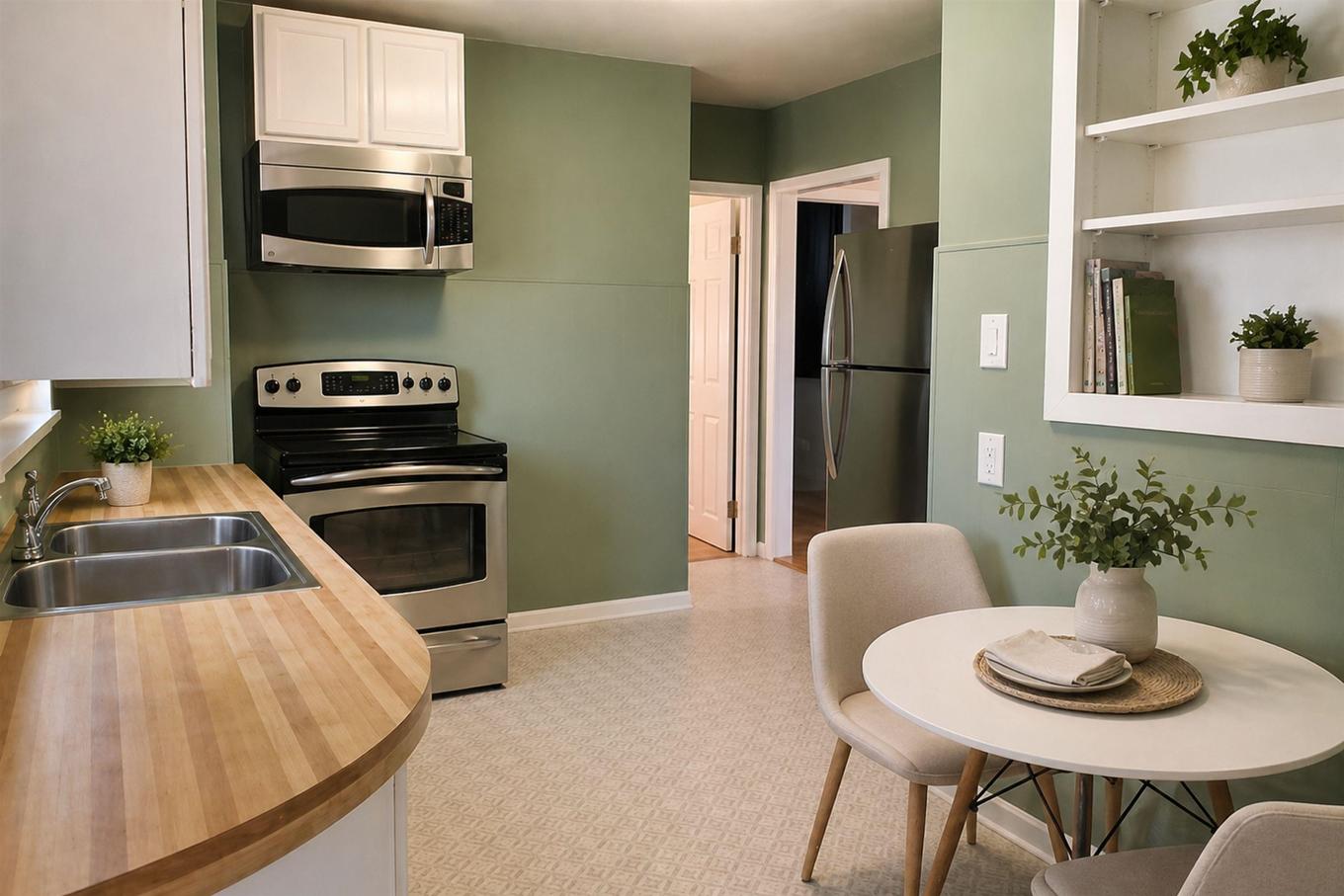 1202 Second Street E, Fort Frances, ON - Indoor Photo Showing Kitchen With Double Sink