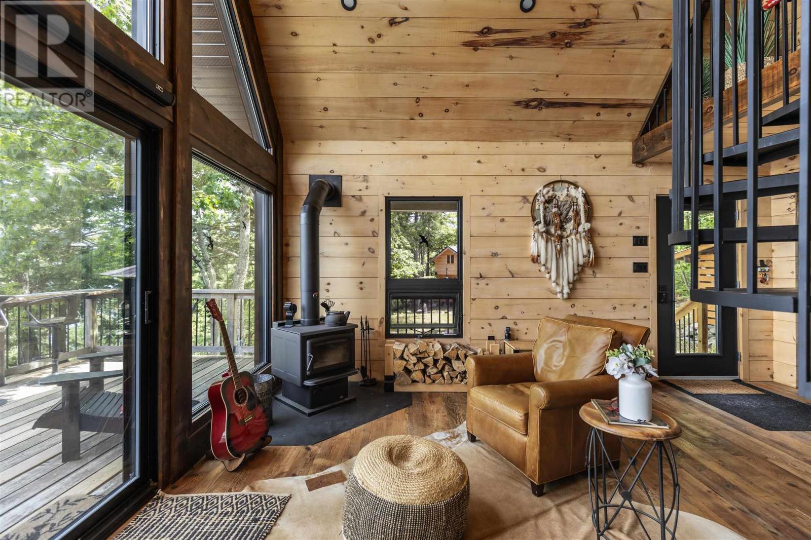 188 Cottage Rd, Echo Bay, ON - Indoor With Fireplace