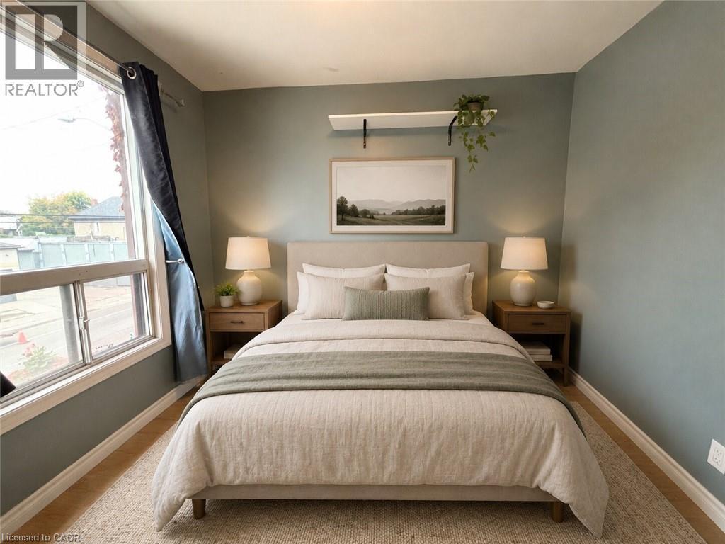 Virtually Staged - 518 Cannon Street E, Hamilton, ON - Indoor Photo Showing Bedroom