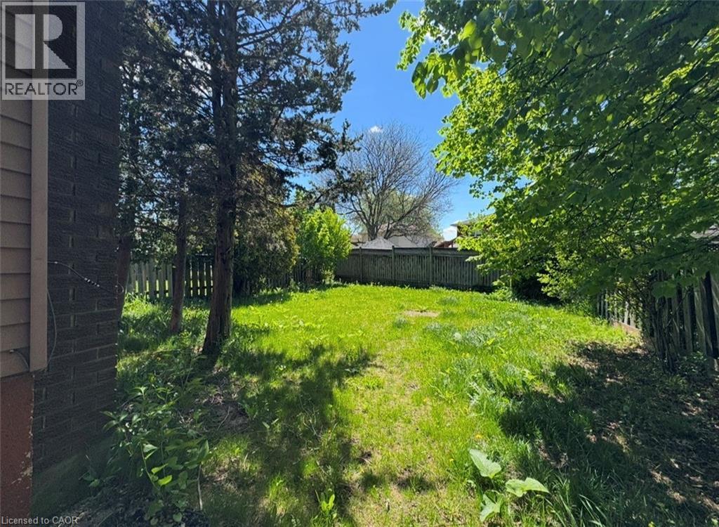 Expansive grassy yard area featuring a partial privacy fence - 28 Timberlane Crescent Unit# Upper, Kitchener, ON - Outdoor