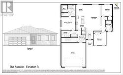 Floor Plan of AUSABLE model by Robinson Carpentry -