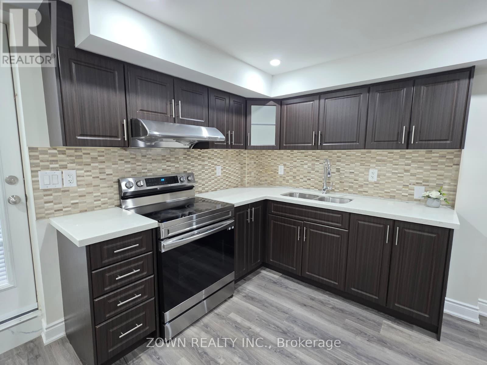 Lower - 47 Niceview Drive, Brampton, ON - Indoor Photo Showing Kitchen With Double Sink With Upgraded Kitchen