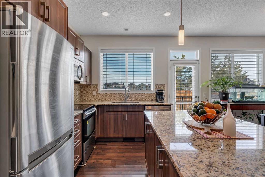245 Auburn Crest Way Se, Calgary, AB - Indoor Photo Showing Kitchen With Stainless Steel Kitchen With Upgraded Kitchen