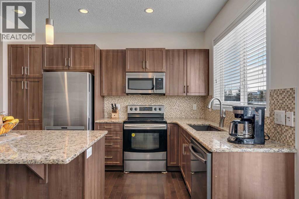 245 Auburn Crest Way Se, Calgary, AB - Indoor Photo Showing Kitchen With Stainless Steel Kitchen With Upgraded Kitchen