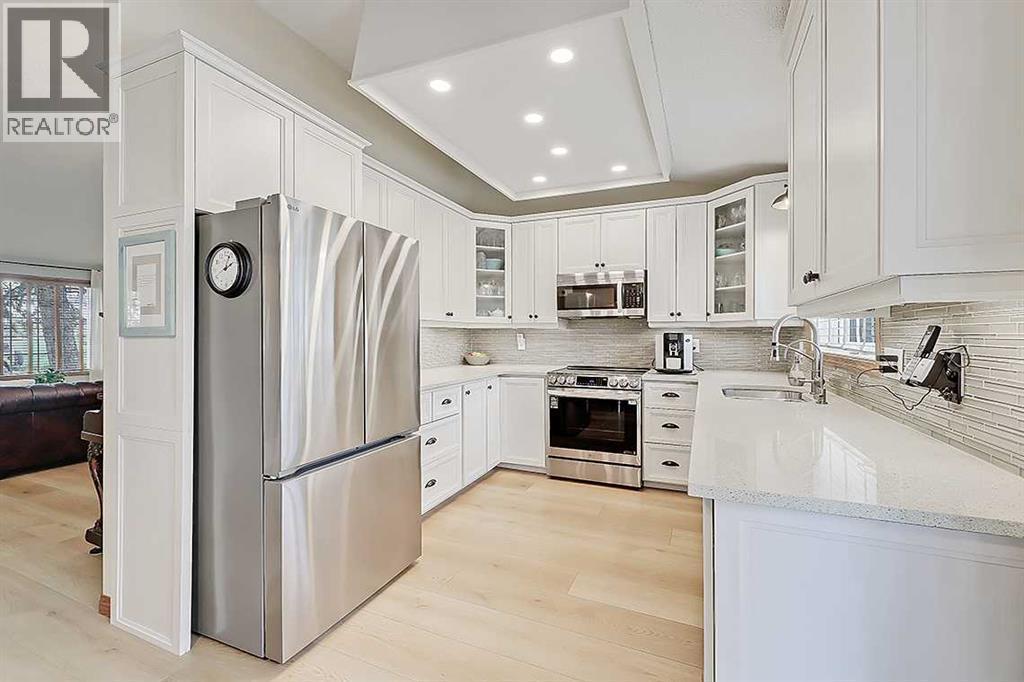 42 Sundown Close Se, Calgary, AB - Indoor Photo Showing Kitchen With Stainless Steel Kitchen With Upgraded Kitchen