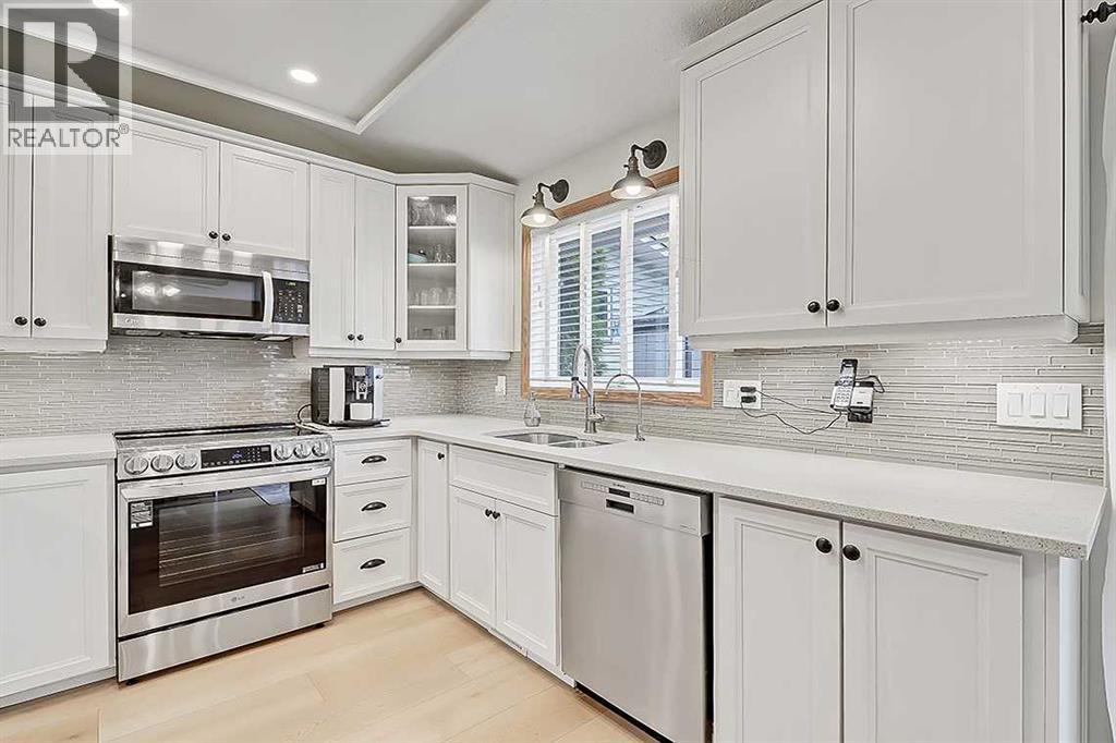 42 Sundown Close Se, Calgary, AB - Indoor Photo Showing Kitchen With Double Sink