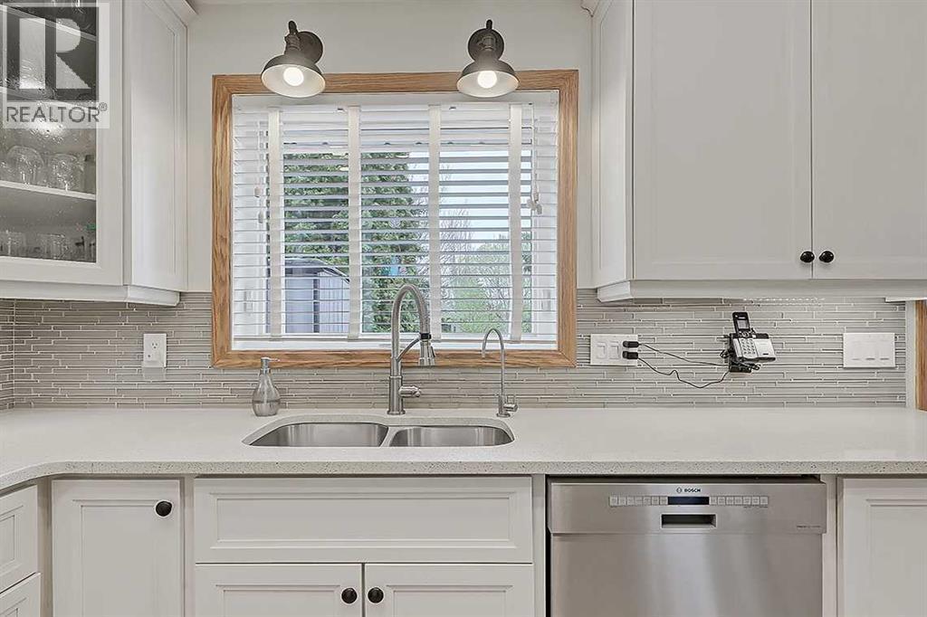 42 Sundown Close Se, Calgary, AB - Indoor Photo Showing Kitchen With Double Sink With Upgraded Kitchen