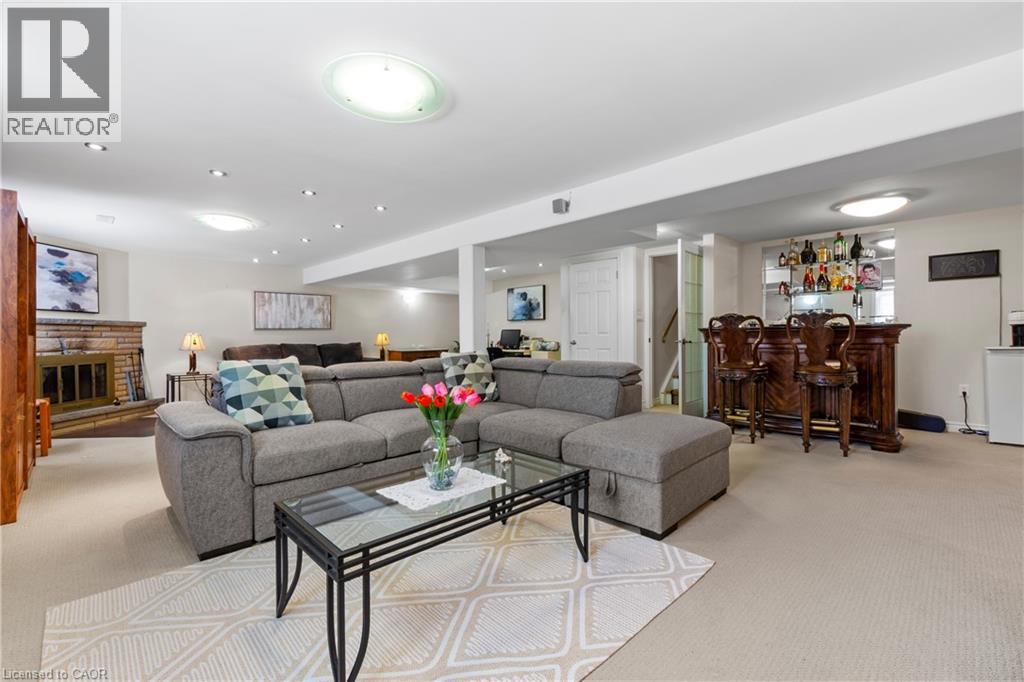 58 Centennial Parkway S, Hamilton, ON - Indoor Photo Showing Living Room With Fireplace