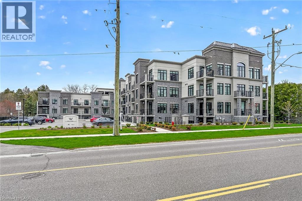 153 Wilson Street W Unit# 310, Ancaster, ON - Outdoor With Balcony With Facade