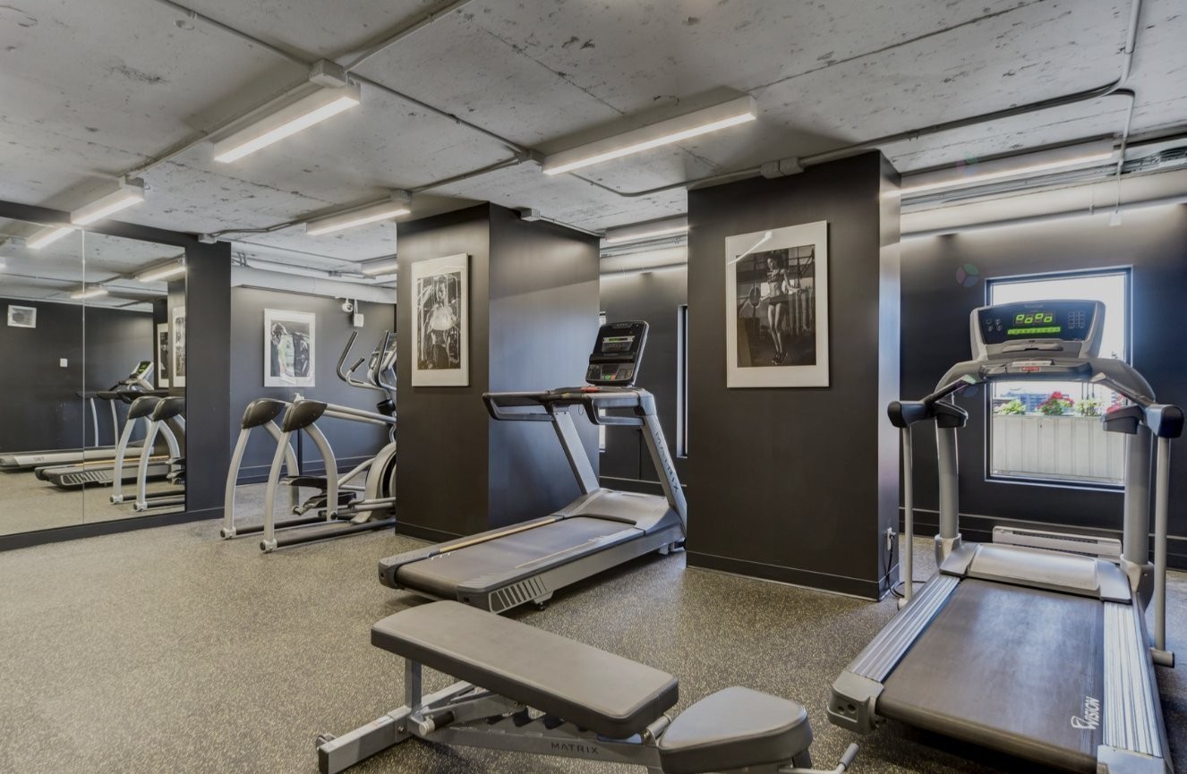 Exercise Room - 403-3475 Rue De La Montagne, Montréal (Ville-Marie), QC - Indoor Photo Showing Gym Room