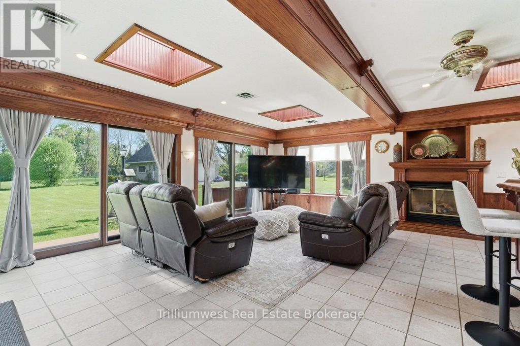 32 Sunset Drive, Woolwich, ON - Indoor With Fireplace