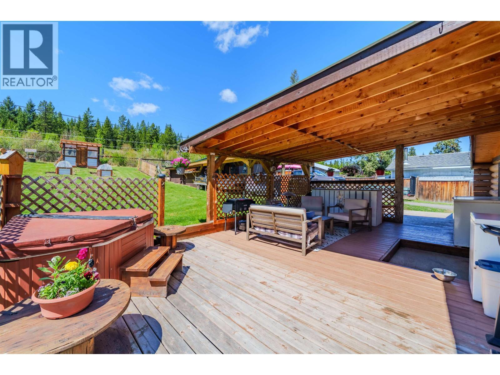 5134 Perkins Road, Forest Grove, BC - Outdoor With Deck Patio Veranda With Exterior