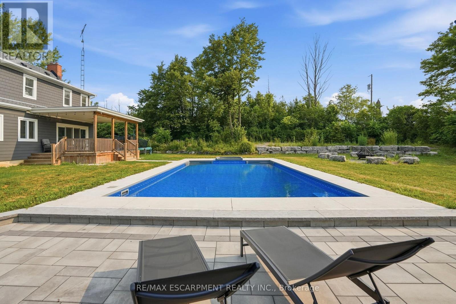 192 Concession 14, Hamilton, ON - Outdoor With In Ground Pool With Deck Patio Veranda