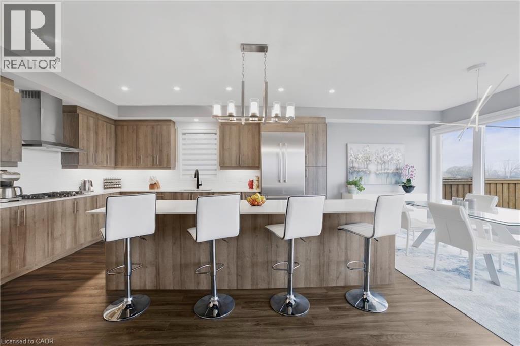 116 Bedrock Drive, Hamilton, ON - Indoor Photo Showing Kitchen With Upgraded Kitchen