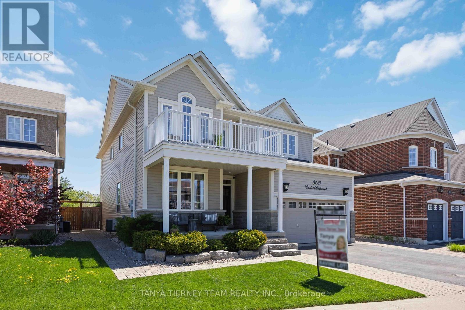 303 Cachet Boulevard, Whitby, ON - Outdoor With Balcony With Deck Patio Veranda With Facade
