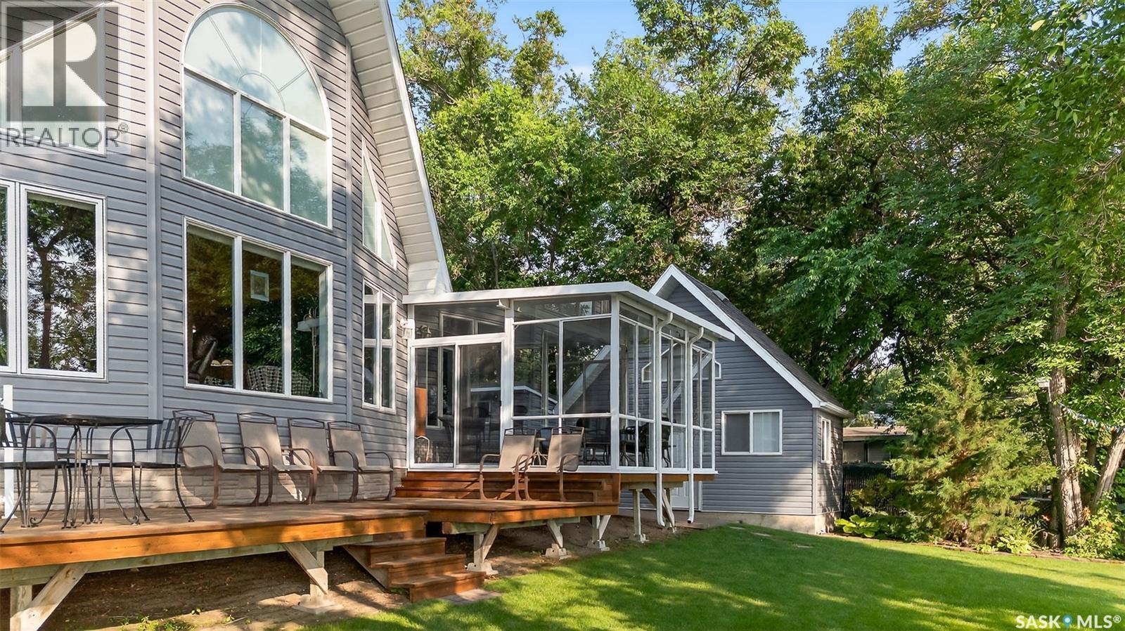 417 Daniel Drive, Buffalo Pound Lake, SK - Outdoor With Deck Patio Veranda