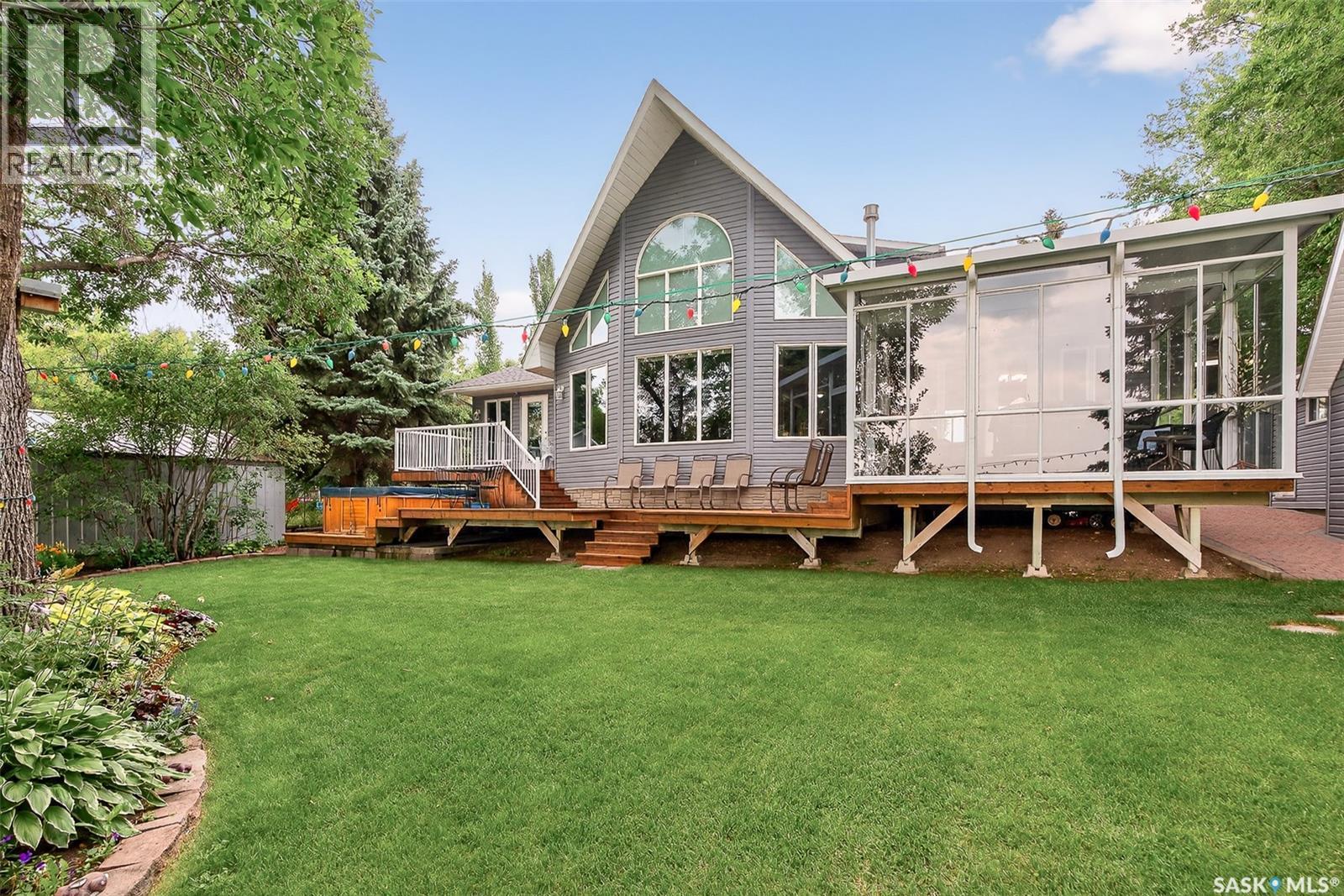 417 Daniel Drive, Buffalo Pound Lake, SK - Outdoor With Deck Patio Veranda