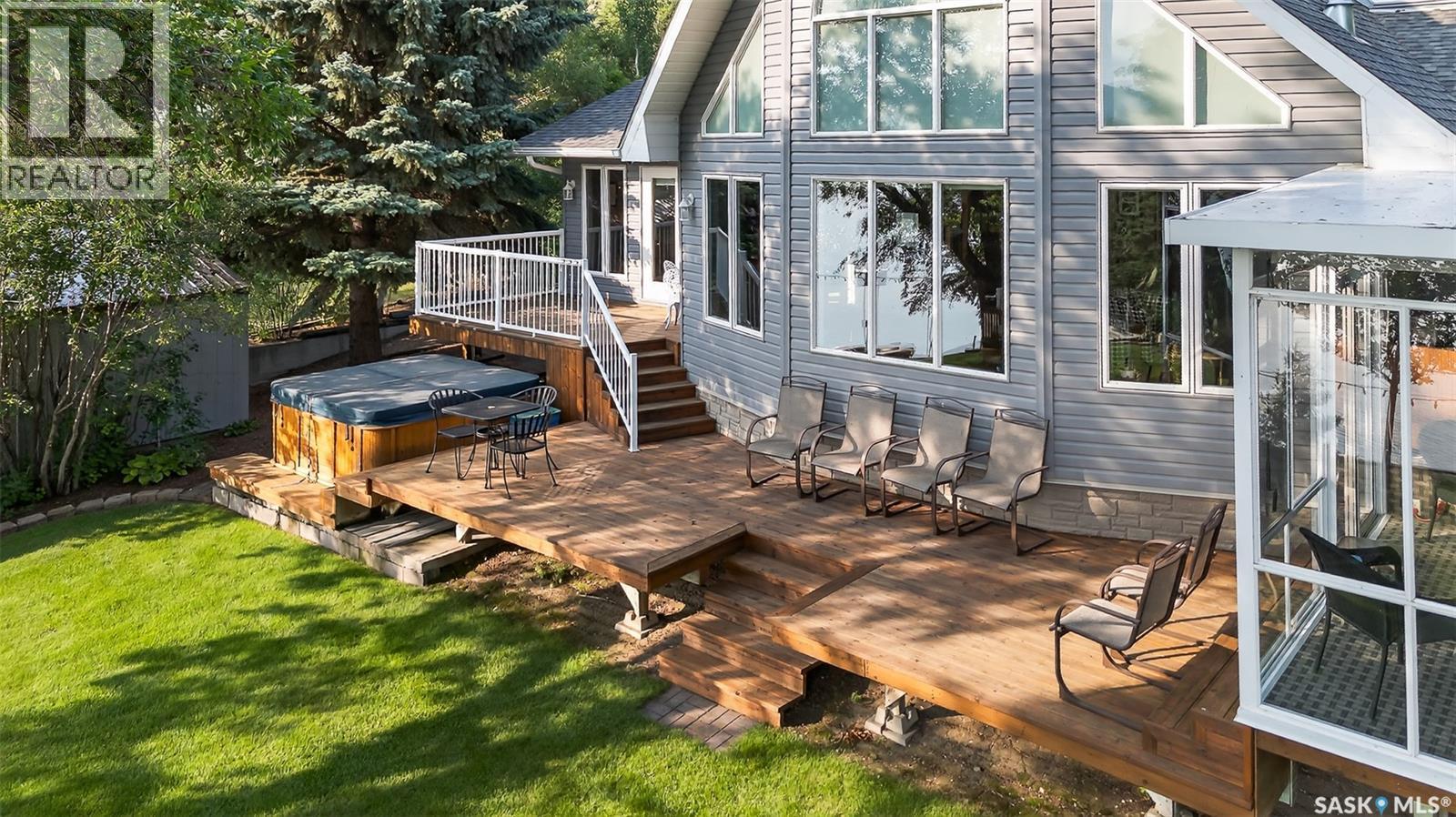 417 Daniel Drive, Buffalo Pound Lake, SK - Outdoor With Deck Patio Veranda With Exterior