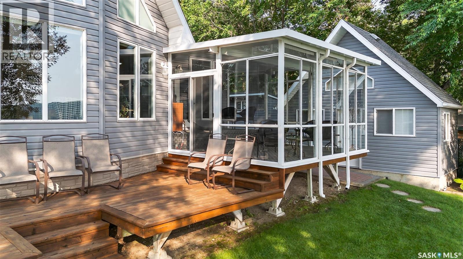 417 Daniel Drive, Buffalo Pound Lake, SK - Outdoor With Deck Patio Veranda