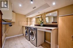 Basement laundry room -