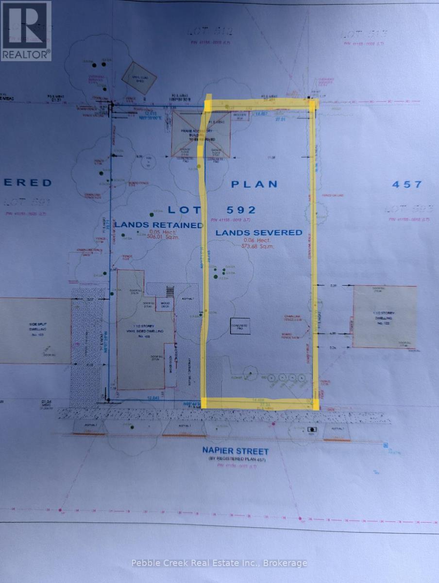109 Severed Lot Napier Street, Goderich (Goderich (Town)), ON