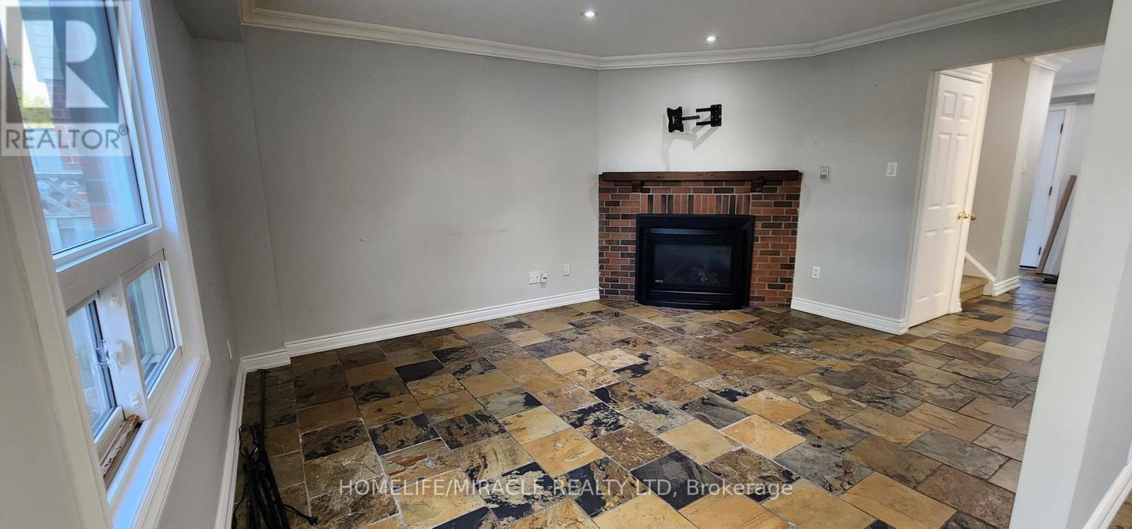 Family room - 264 Wright Crescent, Ajax, ON - Indoor Photo Showing Other Room With Fireplace