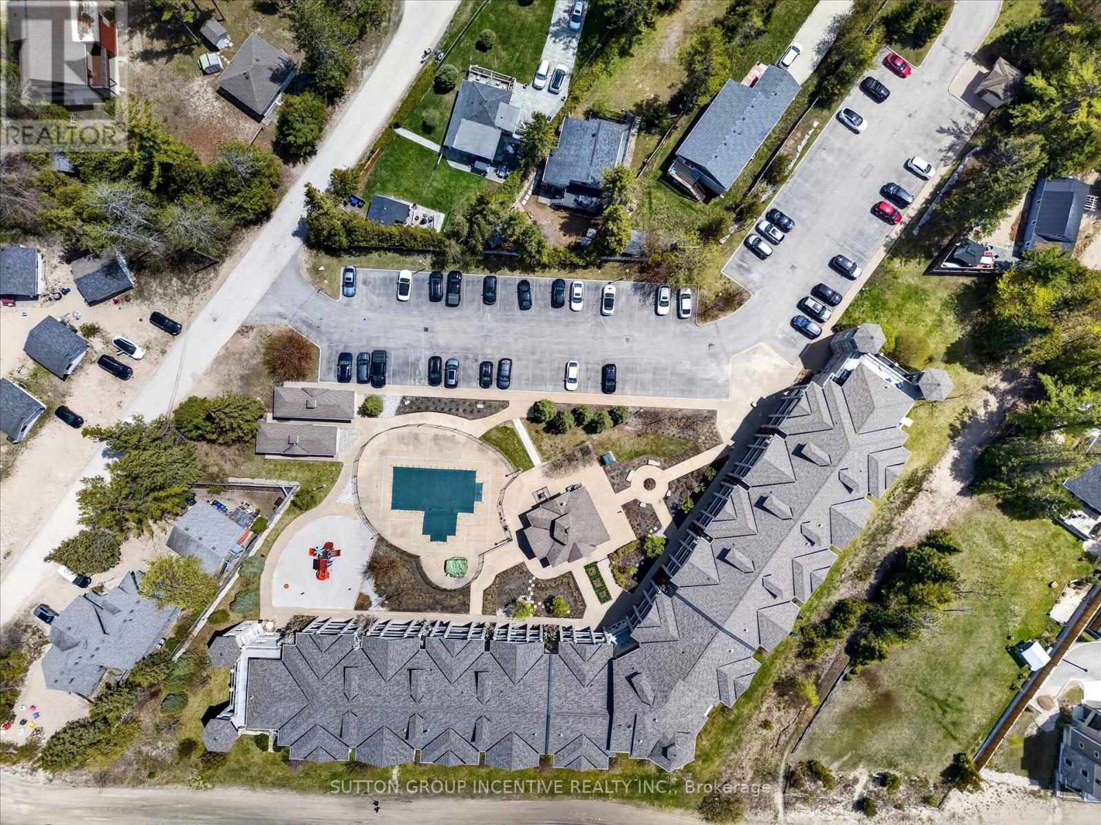 Pool and Clubhouse - 209 - 764 River Road E, Wasaga Beach, ON - Outdoor With View