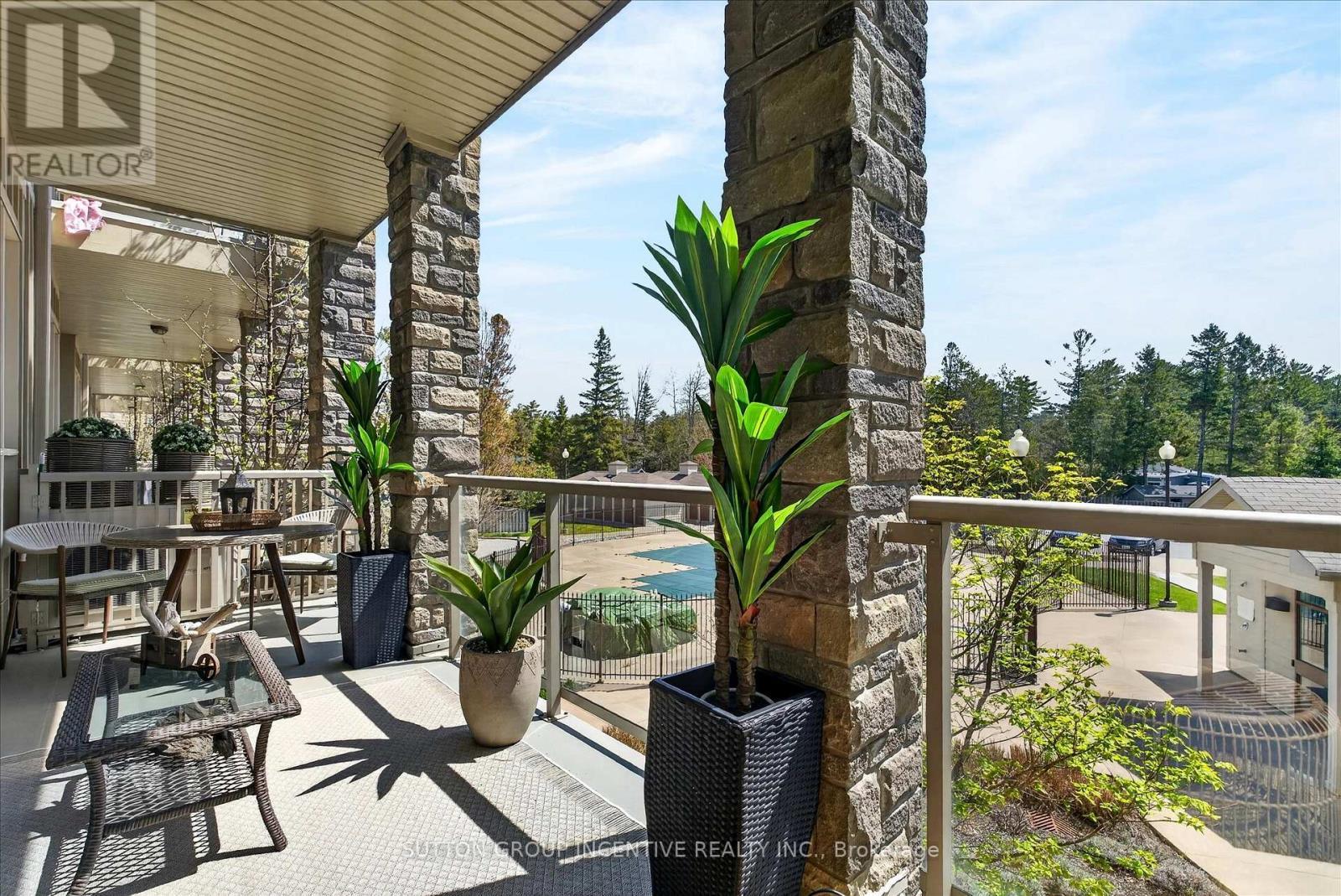 Pool Balcony - 209 - 764 River Road E, Wasaga Beach, ON - Outdoor With Balcony With Exterior
