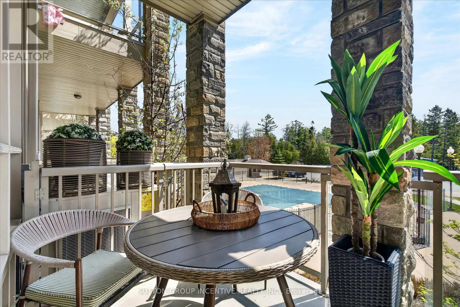 Pool Balcony - 209 - 764 River Road E, Wasaga Beach, ON - Outdoor With Deck Patio Veranda With Exterior