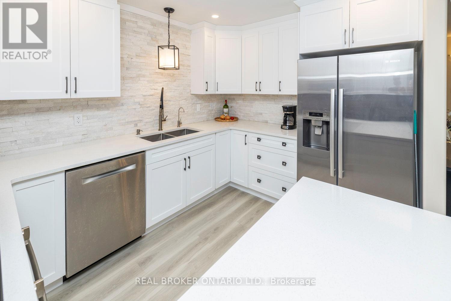 486 Code Drive, Montague, ON - Indoor Photo Showing Kitchen With Double Sink