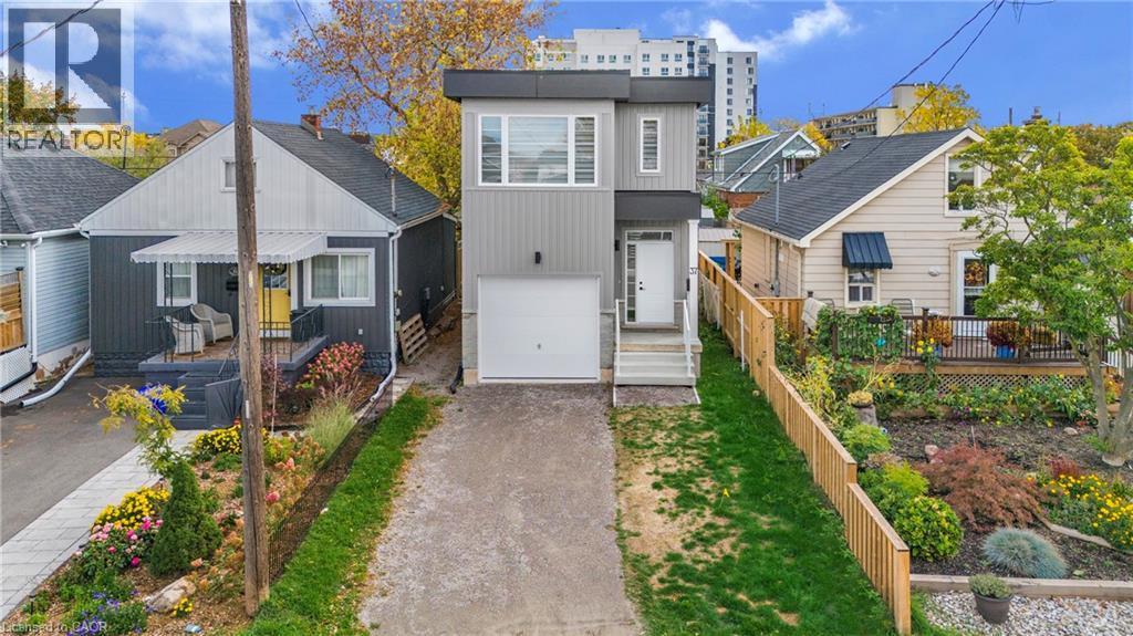Contemporary exterior featuring clean lines and a neutral color palette - 37 Delena Avenue S, Hamilton, ON - Outdoor