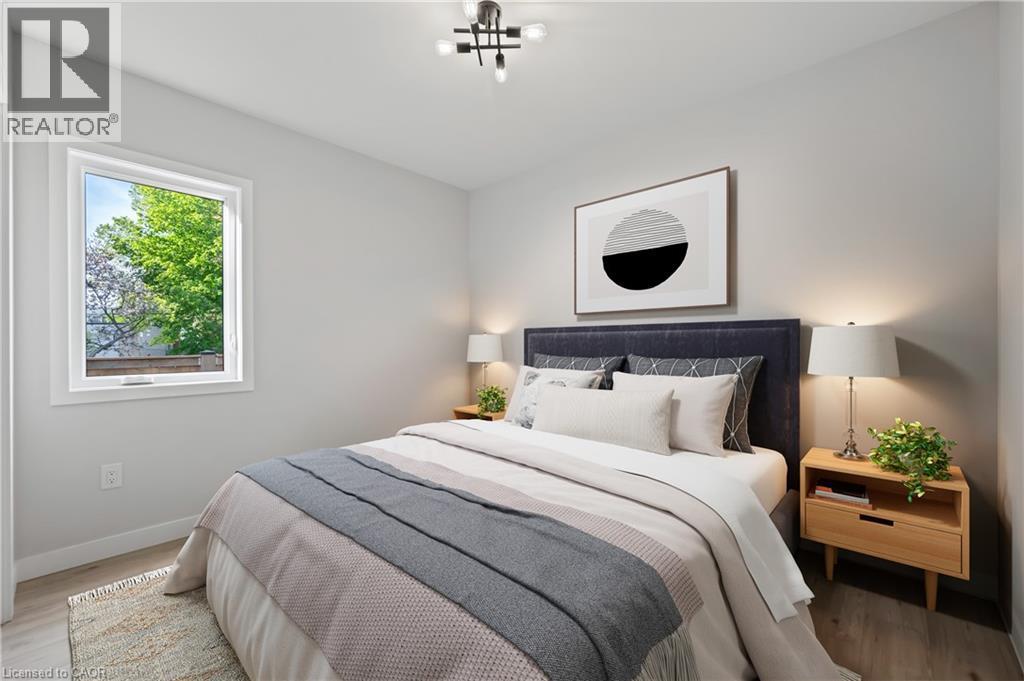 Digitally staged photo - 1180 Union Street, Kitchener, ON - Indoor Photo Showing Bedroom