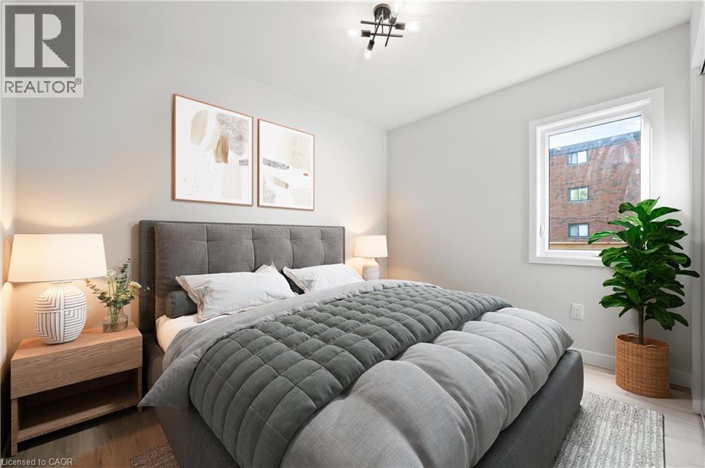 Digitally staged photo - 1180 Union Street, Kitchener, ON - Indoor Photo Showing Bedroom