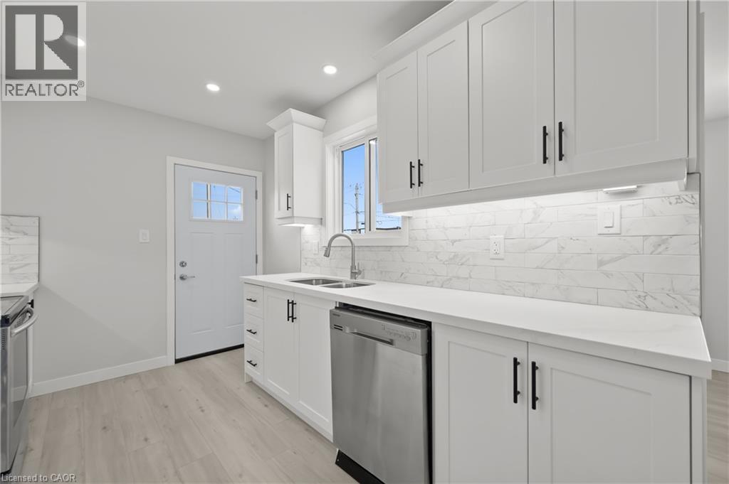 1180 Union Street, Kitchener, ON - Indoor Photo Showing Kitchen With Double Sink