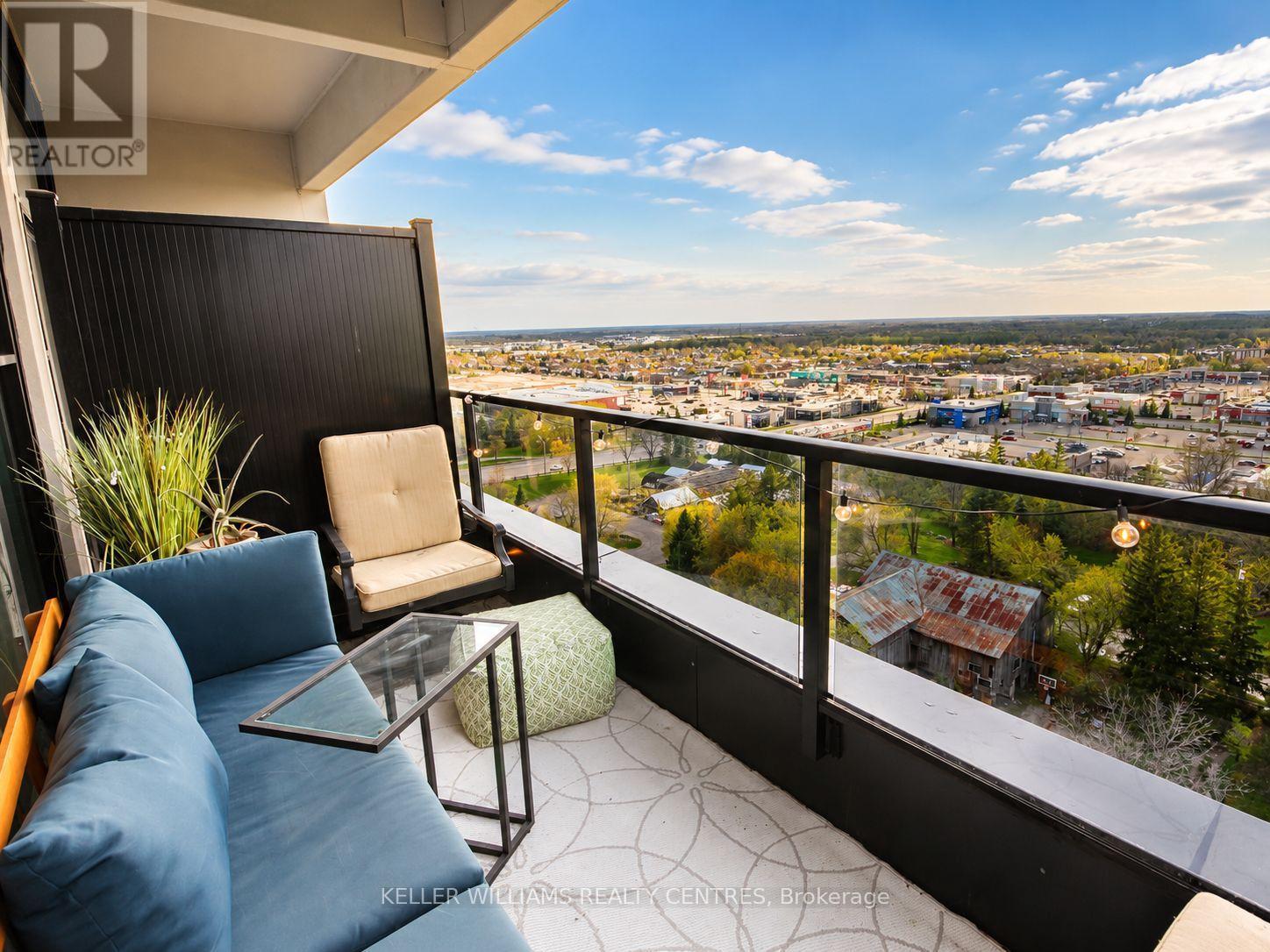 Cozy comfort any time of day. - 1107 - 1880 Gordon Street, Guelph, ON - Outdoor With Balcony With View With Exterior