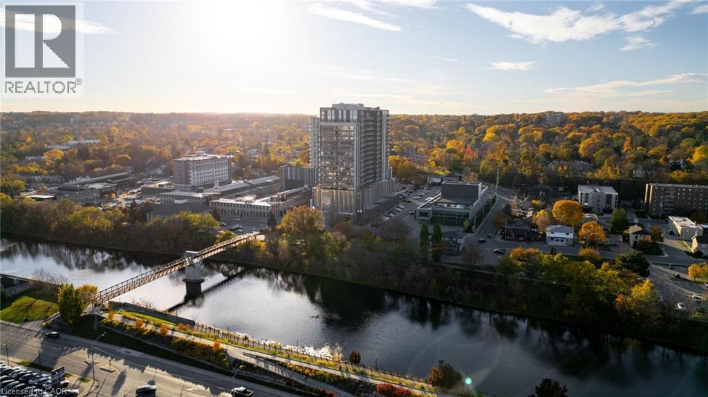 View of urban area featuring a nearby body of water - 50 Grand Avenue S Unit# 602, Cambridge, ON - Outdoor With View