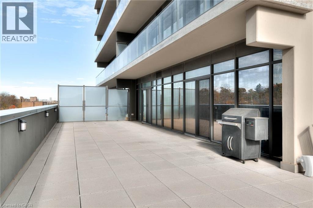 Private terrace - 50 Grand Avenue S Unit# 602, Cambridge, ON - Outdoor With Exterior