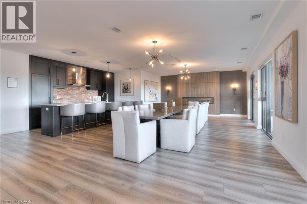Party room - 50 Grand Avenue S Unit# 602, Cambridge, ON - Indoor Photo Showing Kitchen
