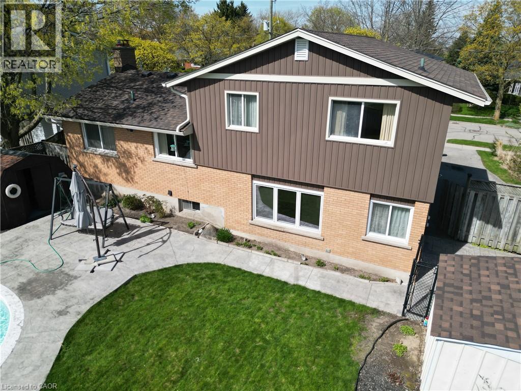 Areal view of back side of the house - 76 Cloverdale Crescent, Kitchener, ON - Outdoor With Exterior