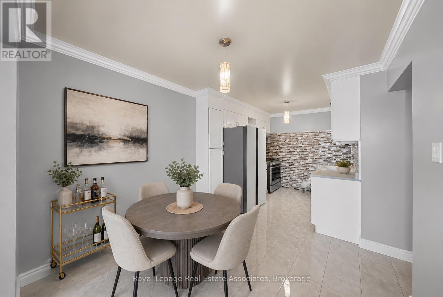 Virtually Staged - 95 Quantrell Trail, Toronto, ON - Indoor Photo Showing Dining Room